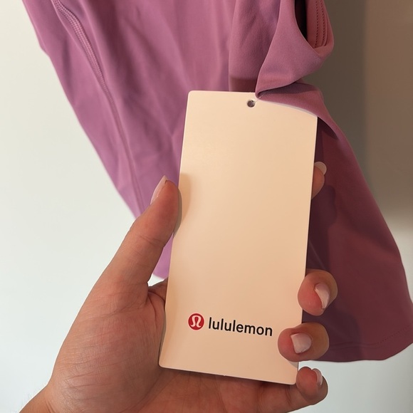 NWT lululemon velvet dust nulux racerback cropped run tank Size 4 - Picture 3 of 8